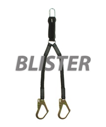 [ELVDDW2AH20.BL] Edge Delta 2 2M Blister  Elastische vanglijn met valdemper + 2x steigerhaak en 1x musketon met schroefsluiting - blisterverpakking (ELVDDW2AH20.BL)
