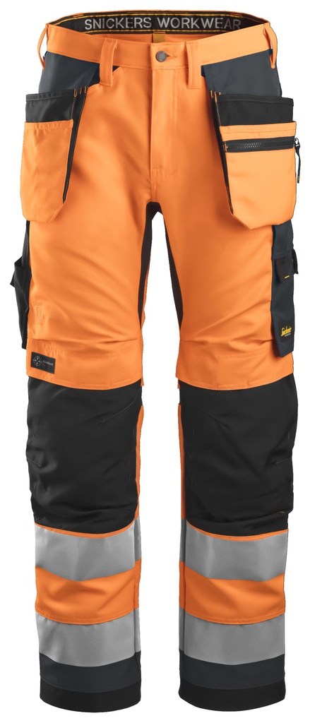 Snickers Workwear AllroundWork, HV Werkbroek+  met Holsterzakken, kl 2 6230