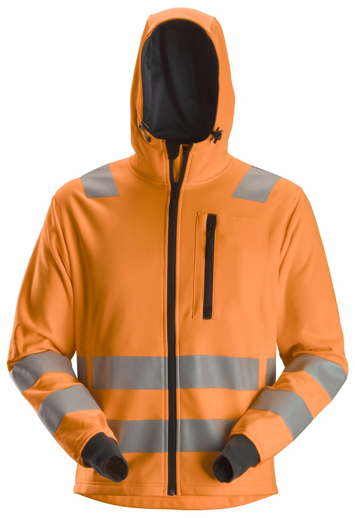 Snickers Workwear AllroundWork, High-Vis Hoodie met Rits KL2/KL3 8039