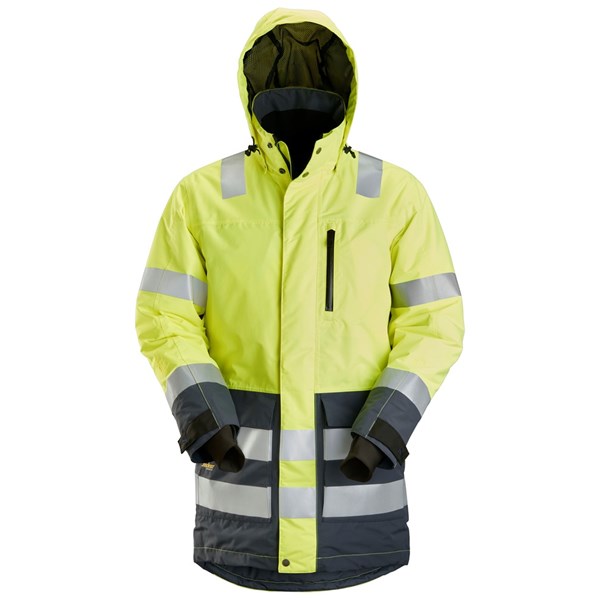 Snickers Workwear AllroundWork, High-Vis Waterproof Parka, KL 3 1830