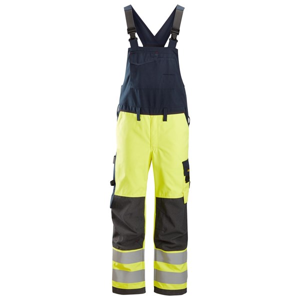 Snickers Workwear ProtecWork, Bib &amp; Brace Broek, High-Vis Klasse 2 6060