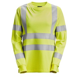Snickers Workwear ProtecWork, Dames T-shirt met Lange Mouwen, High-Vis Klasse 3/2 2476